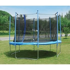 8 Foot Trampoline with Safety Enclosure
