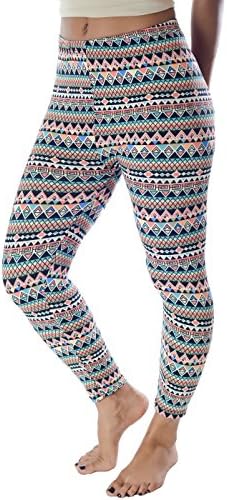 Hey Collection Women's Skinny Soft Light Fleece Leggings 10 Prints Available