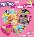 Peaceable Kingdom / Kitty Temporary Tattoo Valentine Cards