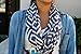 Pop Fashion Shop Women's Infinity Scarf, Geometric Pattern Scarf, Zipper Scarf, Fashion Scarf, Infinity Scarves (Grey)