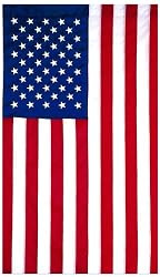 Annin Nyl-Glo US Nylon Flag with Grommets 2-1/2 by 4 Foot, Embroidered Stars