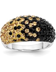 Sterling Silver Swarovski Elements West Lafayette Spirit Ring
