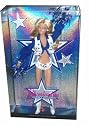 Barbie Pink Label Collector Series 12 Inch Doll - America's Sweethearts Dallas Cowboys Cheerleaders Doll with Shirt, Vest, Shorts, Boots, Earrings, Poms, Doll Stand and Certificate of Authenticity (Blonde - M2316)