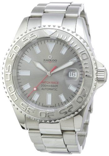Kadloo Herren-Armbanduhr XL Match Race Analog Automatik Edelstahl 80830-GR