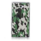 UNEXTATI Xperia M2 対応 ケース 衝撃吸収 高品質 TPU ハード カバー 超薄型 液晶保護 脱着簡単 Sony Xperia M2用 Cover (グリーン #1)