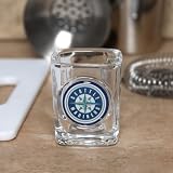 MLB Seattle Mariners 2oz. Domed Logo Square Shot Glass
