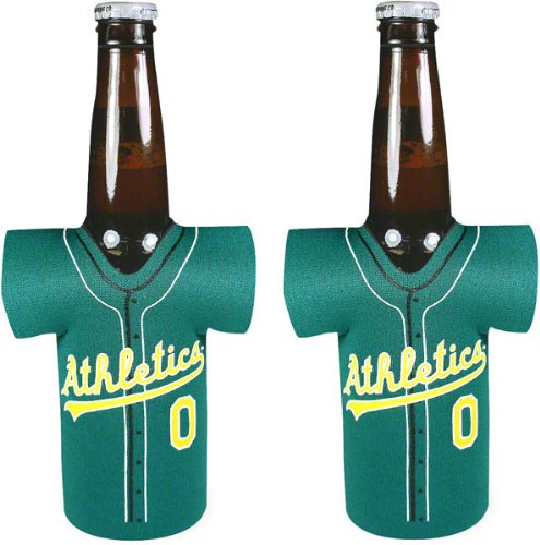 Oakland Athletics Bottle Jersey Koozie 2-Pack