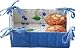 Tag Blueberry Reversible Quilted Cotton Basket