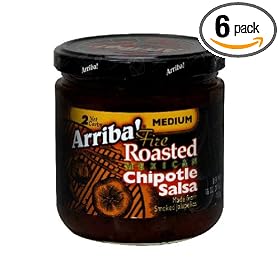 Arriba! Chipotle Salsa, 16-Ounce Glass (Pack of 6) by Arriba%21