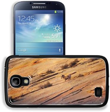 Mountain Rocky Hill Single Goat Samsung Galaxy S4 Snap Cover Aluminium Design Back Plate Case Customized Made to Order Support Ready 5 3/16 inch (132mm) x 2 13/16 inch (71mm) x 4/8 inch (12mm) Luxlady Galaxy_S4 Professional Metal Cases Touch Accessories Graphic Covers Designed Model HD Template Wallpaper Photo Jacket Wifi 16gb 32gb 64gb Luxury Protector Wireless Cellphone Cell Phone