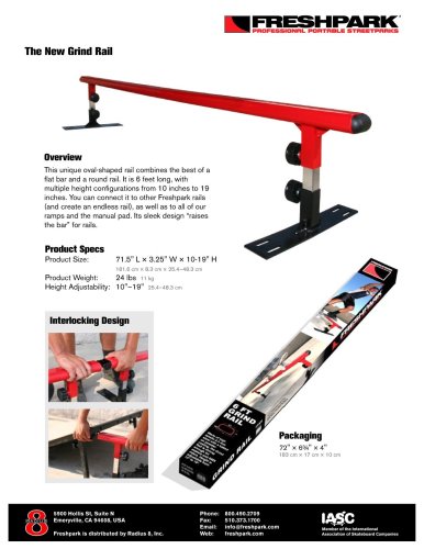 FreshPark Professional BMX and Skateboarding Rails 51Pf6BJt+GL FreshPark Professional BMX and Skateboarding Rails
