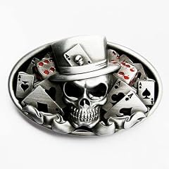 Buckle Totenkopf, Skull, Poker, W�rfel | G�rtelschnalle