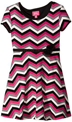 Pinky Pink Little Girls' Chevron Skater Dress