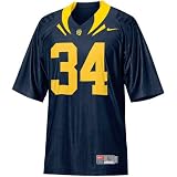 Nike Cal Bears #34 Youth Replica Football Jersey-Navy Blue (Medium)