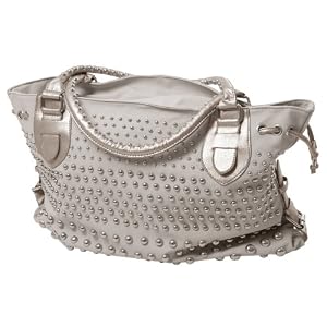 Je Veux Double Handle Studded Tote Handbag