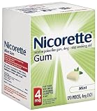 Nicorette OTC Stop Smoking Nicotine Gum, 4mg, Mint