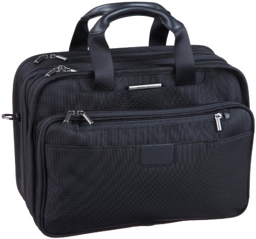 Briggs & Riley 15.4 Inch Executive Expandable Briefcase,Black,12x16x7.3