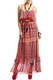 2b Alex Ruffle Boho Maxi Dress