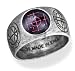 Agla Alchemy Gothic Pewter Talisman Ring - size 7