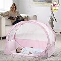 The Pop-Up Bubble Microlite Travel Cot in Baby Pink