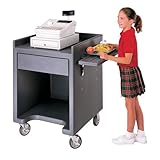 Cambro Equipment Stand W/ Left Side Rail, Granite Gray