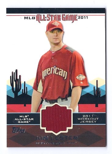 2011 Topps Update All Star Stitches Game Used Jersey #67 Jon Lester Boston Red Sox