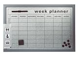 Produkt-Bild: PT PT007 Memoboard/Weekplanner Alu Holz silbern