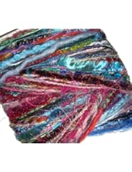 From Amazon.com. Click for details:
 Art and Craft Supply: Mixed YARN Fiber Sample Bundle: Lot of 50 different 1.5 yard lengths Scrapbooking Altered Art Quilting Arts + - HJD Art and Craft Supply: Mixed YARN Fiber Sample Bundle: Lot of 50 different 1.5 yard lengths Scrapbooking Altered Art Quilting Arts + - HJD