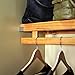 John Louis Home 12 in. Deep Solid Wood Simplicity Closet Organizer, Red Mahogany Finish