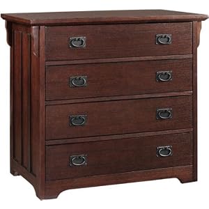 Craftsman Credenza, FOUR-DRAWER, MACINTOSH OAK by 