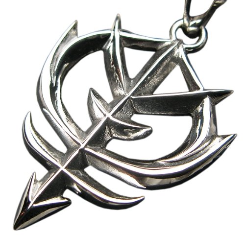 〔ho〕 銀のガンダム グッズ ジオン 公国軍旗 エンブレム シルバー925 ペンダント シンボル マーク