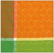 Durable Woven Jacquard 100% Cotton Dandelion Orange Tablecloth 54x90 Inches