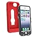 Aimo Wireless IPH5PCMX012S Guerilla Armor Hybrid Case with Kickstand for iPhone 5 - Retail Packaging - Red/Black
