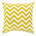 Greendale Home Fashions Outdoor Accent Pillows, Yellow Zig Zag, Set of 2