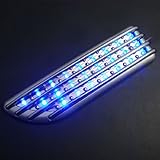 Trimming Blue LED Roadster Coupe Turbo Racing Car SUV Truck Air Scroop Hood Bonnet Side Vent Fender Grille Sport Kit for Ford Freestar F-150 Heritage F-250 F-350 F-450 F-550 Focus E-250 E-350 E-450 Ranger Explorer Mustang Expedition Excursion Escape Fusion Freestyle Edge Contour