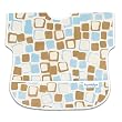 Bumkins Waterproof Junior Bib - Blue/Chocolate Cubes