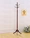 Frenchi Furniture Swivel Coat Rack Stand in Cherry Finish