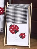 Baby and Kids Clothes Laundry Hamper for Little Ladybug Red and White Polka Dot Bedding Set