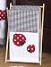 Baby and Kids Clothes Laundry Hamper for Ladybug Polka Dot Bedding Set