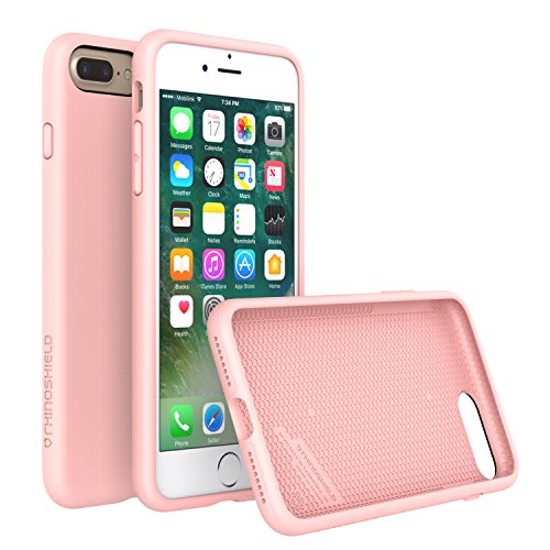 iPhone 7 Plus Case, RhinoShield [PlayProof] Heavy Duty Shock Absorbent [High Durability] Scratch Resistant. Ultra Thin. 11ft Drop Protection Rugged Cover - Peach Pink