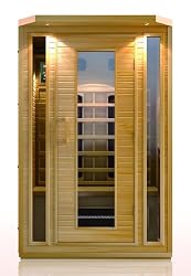 2 Person Sauna Hemlock Ceramic Dry Heat FAR Infrared Portable Detox New