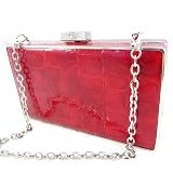 [On SALE !] / Pouch bag “Coco” red crocodile.