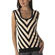 Jovovich-Hawk for Target® Chevron Striped Tunic - Ebony/ Waffle Cone