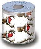 bedrucktes Toilettenpapier - Weihnachtselch Box Hoehe 10cm