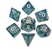 Ethereal Light Blue 10mm Mini Polyhedral Dice Set