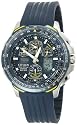 Citizen Men's Eco-Drive Blue Angels Skyhawk A-T Chronograph Rubber Strap Watch #JY0064-00L