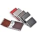 Ayliss Top Quality Stainless Steel Leather Magnetic Shut Bussiness Card Holder