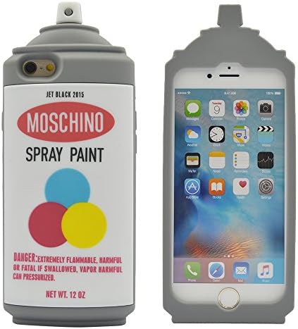 iPhone 6S Plus Case, TURF Cartoon Series 3D Cute Shockproof Soft Silicone Cover for iPhone 6S/6 Plus 5.5 Inch Graffiti Spray Paint Bottle