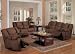 Microfiber Sofa Set - 3 Piece in Chocolate Microfiber - Coaster