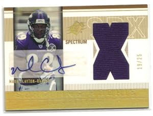 2005 SPx Spectrum #210 Mark Clayton JSY AU 19/25